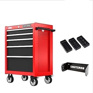 CRAFTSMAN S2000 26IN 5-DRAWER CABINET W/TRAY & HOLDER BK (CMST32752BK)