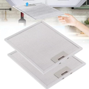 Cooker Hood Filter, 2 Pack Aluminum Filter Replacement for Range Hoods, 350x240x9mm Kitchen Exhaust Grease Filter, Stove Hood Vent Filter for Stove Filter Vents and Protects the Oven
