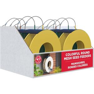 Wild Bird Lover's Promo Multi Color Round Mesh Seed Feeders