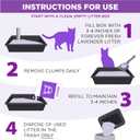 Arm & Hammer Forever Fresh Clumping Cat Litter Lavender, MultiCat Cat Litter Odor Control 18lb With 20% More Lavender Freshness, With Essential Oils