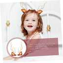 1pair Glowing Reindeer Horn Hair Clips Festive Antler Hairpins for Christmas Cosplay Holiday Parties Unique Branch Design for Boys and Girls Adults