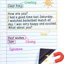 JoyCat Giant Magnetic Dry Erase Notebook Paper, 22" L x 28" H Handwriting Lined White Board for Classroom Must Haves,Whiteboard Accessories for Homeschool Teaching Supplies