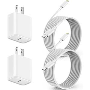 Fast Apple iPhone Charger,2Pack Apple Charge Cable iPhone Charger Fast Charging 6Foot Phone Charging USB C Charge Adapter 6FT Type C to Lightning Cable for iPhone 14/13/12/11 Pro Max/XR/XS/SE2022/iPad