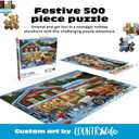 Buffalo Games  General Store at Christmas- 500 Piece Holiday Jigsaw Puzzle - Festive Puzzles for Adults  Precision-Cut Pieces, Winter Artwork, and Hours of Relaxing Fun