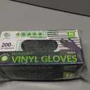 SWIFTLITE Black Vinyl Gloves, Food Grade Gloves Disposable Latex Free & Powder Free, Guantes for Cleaning Cooking Food Prep (Medium)