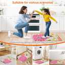 Kitchen Mats for Floor,Cushioned Rug Anti-Fatigue Mats for Kitchen Decor Accessories,Waterproof Non-Slip Mat and Rug for Office,Floor,Laundry 17.3"*28",Mutil-Pink