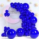Royal Blue Balloons, 140pcs 18 12 10 5 Inch Different Sizes Pack Party Latex Balloons for Birthday Halloween Holiday Balloon Garland as Party Decorations