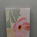 3 Pcs Abstract Floral Canvas Wall Art,Pink Flowers Picture Wall Decor, 24"L x 16"W