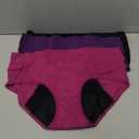 POKARLA Women's High Absorbency Period Cotton Underwear Heavy Flow Leakproof Panties, 3XL