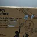 Pool Basketball Hoop, Large Poolside Basketball Hoop for Swimming Pool Basketball Game, Water Basketball Hoops with Lengthen Sturdy Base for Kids Adults Summer Water Fun, 2 Balls and Pump.