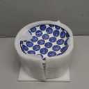 Selamica Porcelain Salad Pasta Bowls, Serving bowls, Microwave & Dishwasher Safe, Sturdy & Stackable - 26 Ounce, Set of 6, Vintage Blue