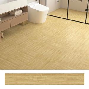 Decotalk Peel and Stick Flooring Wood Flooring Tile Pine Wood Floor Tile Peel and Stick Waterproof Bathroom Floor Tile Plank 6x36 Inch, 18-Pack Tile Floor, Brown, Easy to Install