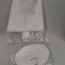 deweisn Floor Mount Tri-Fold Lighted Vanity Mirror with 21 LED Lights, Touch Screen and 3X/2X/1X Magnification, Two Power Supply Modes Make Up Mirror,Travel Mirror (White)