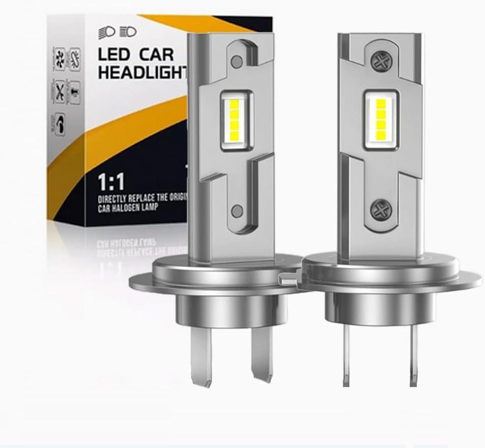 KATZEIST 2025 H7 Bulb, 1:1 Real Mini Size 6500K H7 Fog Bulbs, IP68 Waterproof No Adapter Required Non-Polarity, Plug-and-Play Pack of 2 (h7-ZC)