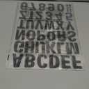 Iron on Letters for Clothing - 5 Sheets, 215 Pieces White PU Heat Transfer Vinyl, 2 Inch Alphabet & Numbers Stickers for T-Shirts, Easy DIY - A-Z & 0-9, Perfect for Fabric Crafting