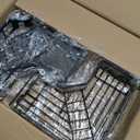 Corner Shower Caddy Tension Pole: 4tier Adjustable Rustproof Bathroom Organizer Shelves - Bathtub Shampoo Rack 43.5-120 inch (Black)