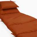Weatherproof Replacement Cushion Pad and Umbrella for Hanging Lounge Chair Outdoor Chaise Hanging Hammock Chair - Long-Lasting, Fade-Resistant, Quick-Dry, Outdoor Lounge Replacement Set (Mandarin)