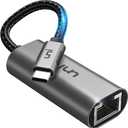 uni USB C to Ethernet Adapter, Driver Free RJ45 to USB C [Thunderbolt 3/4 Compatible], 1Gbps Type-C Gigabit Ethernet LAN Network Adapter for MacBook Pro/Air, iPhone 15 Pro/Max, Dell XPS, Galaxy S8-S24