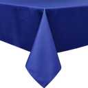 Wewoch Royal Blue Rectangle Tablecloth Water Resistant Washable Polyester Table Cloth for Dining,Kitchen, Parties Weddings and Outdoor Use 60 Inch by 84 Inch, Royal Blue