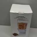 Cereal Dispenser Countertop 2pcs,5.5L Cereal Containers Storage Dispenser for Pantry,Dry Food Storage Rice Containers,Candy Dispenser,Snack Organizer Machine for Grains, Nuts,Oatmeal, Pet Food White