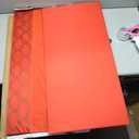 Simplify 96 Ornament Storage Box | Dimensions: 37.5"x 19"x 17.75" | Holds 96 Ornaments | Stackable | Easy Carry Handles | Red | Christmas Storage