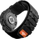 Bandletic Compatible with Garmin Fenix 8 47mm 7 6 Pro 5 Plus Watch Band, Rugged Tactical Nylon Strap for Instinct 3 2, Quick Fit 22mm Watch Bands for Forerunner 970/965/955/945/Approach S62/S60/Epix 2 (Black)