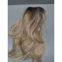 HAIRCUBE Layered Wigs for Women Synthetic Wig (Blonde with Black Roots)