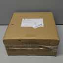 Aya's 60ct Square Plastic Disposable Plates, White - 9.5-Inch 30 Dinner and 6.5-Inch 30 Salad Plates for Party - Heavy-Duty Hard Plastic Design for Wedding, Event, Christmas, and Thanksgiving