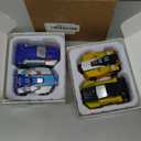 Aimery Collision Transforming Dinosaur Car Toy, 2 Magnetic Cars Convert into Dinosaur Toys,Dino Robot Toy, Boys Toys,Kids Toys, Party Birthday for Kids (Gold Blue)