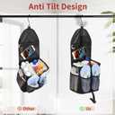 Ethereal Hanging Mesh Shower Caddy Portable for College Dorm Room Essentials, Large Capacity Shower Bag for Guys/Girls, for Beach, Swimming, Gym