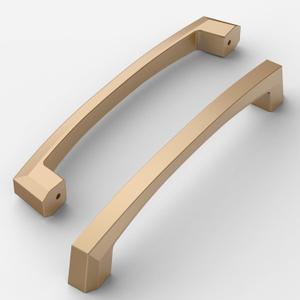 Amerdeco 9 Pack Champagne Bronze Cabinet Pulls, 6 Inch (152MM) Hole Centers, Kitchen Cabinet Handles, Drawer Pulls ZH0032 (6"/152MM Hole Center)