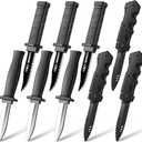 9 Pack Retractable Fake Knife Retractable Knife Halloween Props Fake Plastic Blades for Halloween April Fool's Party(9 Pcs Style A)