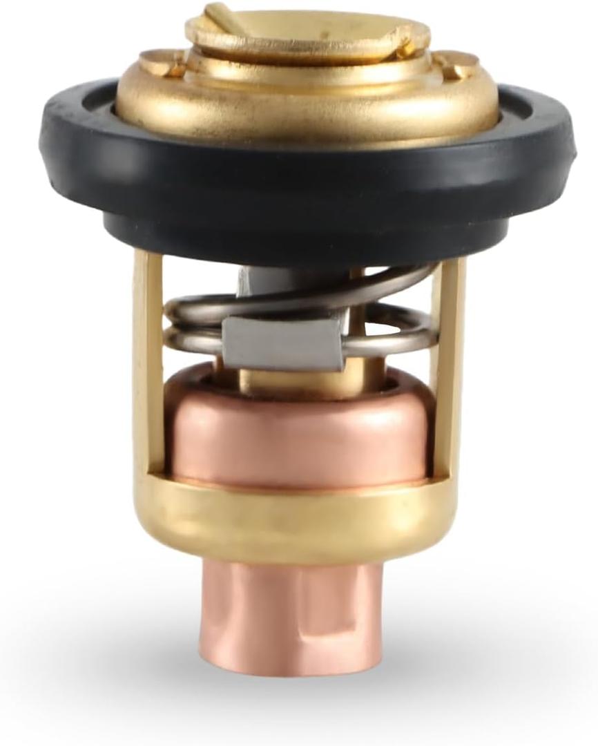 Thermostat Compatible with Yamaha 2-Stroke 3HP 15HP 25HP 30HP 40HP - 250HP Outboard Motors Replace#: 6E5-12411 6E5-12411-30-00 6E5-12411-20-00 6E5-12411-10-00