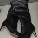 Knee High Boots Women Tall Boots Pointed Toe Kitten Heel Boots for Women Side Zipper Long Fall Boots Women Knee High Boots Size 6-11 (8, Black)