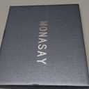 MONASAY Wallet Case Fit for Samsung Galaxy S25 5G, [Lens & Glass Screen Protector Included] [RFID Blocking] Flip Folio Leather Cell Phone Cover with Credit Card Holder, 6.2 inch, Brown