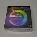 XCDIFA Mini LED Table Lamp with 4-in-1 Wireless Charger, Night Light, Sunrise Alarm Clock, Bluetooth Speaker, Smart Atmosphere Table Lamp for Bedroom, Office, Home Decor (Black)