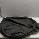 LUSHVIDA Round Waterproof Table Cover Elastic Vinyl Fitted Tablecloth Elastic Edged Plastic Table Cloth (Black, Best for Up to 36"-44" Round)