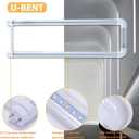 4-Pack T8 U Bend LED Tube Light 2FT 24W (60W Equivalent) U Shaped Bulb 6000K Daylight White 2640lm for Fluorescent Replacement, Dual-End Powered