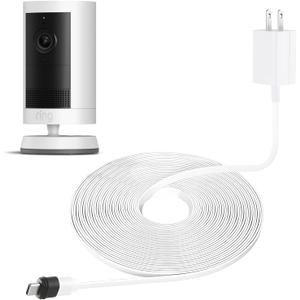 25ft/7.5m Weatherproof Charger Cable for Outdoor Cam Plus,Spotlight Cam Plus/Pro(Battery), with Power Adapter Continuously Charging Your Security Camera