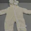 AiWMGL Newborn Baby Bear Outfit With Fold-Over Mittens and Footies Girls Boys Winter Fleece Clothes Hooded Romper Snowsuit