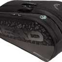 HEAD TOUR RACQUET BAG L NEON 2025, Black