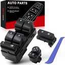 Master Power Window Switch Front Left Driver Side Door Lock & Mirror for:-Chevy Silverado for:-GMC Sierra 1500 2500HD 3500HD 2007 2008 2009 2010 2011 2012 2013 2014 (All-New) OE#20945129