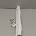 ChrisDowa Cordless Zebra Blinds for Windows, Dual Layer Free-Stop Light Filtering Window Roller Shades, Pull Down Privacy Zebra Shades for Home, Office, Bedroom, Door (25" W x 72" H, White)