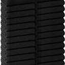 24 Pack Black Hand Towels 100% Cotton Spa Towels 16x27 inches Highly Absorbable Facial, Gym, Hair and Face Towels in Bulk