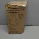 LEVERLOC Shower Caddy Suction Cup, Shower Organizer Removable Bathroom Shelf, Storage Suction Powerful Max Hold 22lbs Bathroom Caddy Waterproof Holder, White