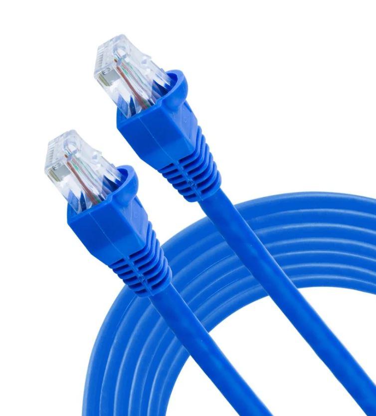 GE Pro 14ft Cat6 Ethernet Internet Cable, Blue