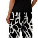 WIHOLL Two Piece Set for Women Summer Spring Outfits Cruise Travel Airport Beach Vacation Mock Neck Wide Leg Pants Set (Black, XL)