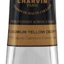 Charvin Extra Fine Professional Artist Acrylic Paint Colors, Nature Themed Hues, 150ml Cadmium Yellow Deep Gen (5.07 Fl Oz (Pack of 1))