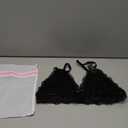 Lace Bralettes for Women No Underwire Sexy Triangle See Thru V Neck Unpadded Bra, Size: Large
