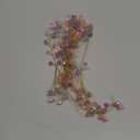 16PCS Crystal Artificial Flowers Bouquets Handmade Acrylic Flower Branches Fake Beaded Baby Breath Floral Crafts for Wedding Party Home Decor (Light Pink&purple)